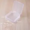 Variedad de caja de almacenamiento cuadrada de plástico transparente caja pequeña vacía de PP caja de embalaje para anzuelos de pesca piezas de equipo de pesca caja de joyería