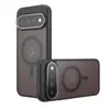 Compatível com capa de celular magnética Google Pixel 11, capa de celular QiJia com airbag anti-queda, fosca, para Google 10 Pro