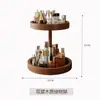 Estantería de Almacenamiento de Madera Maciza Estante de Almacenamiento de Escritorio Estante Portátil de Almacenamiento para Cosméticos Estante para Joyas del Hogar Estante de Exhibición Simple