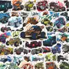 51 Pegatinas de Coche Todoterreno de Dibujos Animados, Graffiti Personalizado, Para Diario con Temática de Carreras, Patineta, Decoración de Botella de Agua, Calcomanías Impermeables al por Mayor