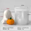 Jiahui Mei Vela Aromática de Fantasma de Calabaza Molde de Silicona Decoración de Fantasma de Halloween DIY Herramienta para Lijar Yeso