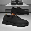 Zapatos Casuales para Hombre de Talla Grande 48 Británica Brock Transfronterizos Tendencia de Moda Superficie Tejida Fly Transpirables Ligeros Mocasines Deportivos