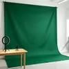 Cortina verde larga de 300cm fotografia profissional tecido de fundo opaco estúdio chroma key tecido liso pele de pêssego