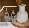 Brincos Estilo Étnico Retrô Fornecimento Transfronteiriço Estilo Deusa Temperamento Literário e Artístico Ganchos de Orelha Franja Pingente de Metal Brincos Venda por Atacado