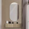 Espejo de baño antivaho ovalado, espejo de maquillaje LED, espejo de baño inteligente de pared con lámpara, espejo de tocador
