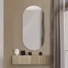 Espejo de baño con función antivaho, Espejo de maquillaje LED ovalado, Espejo de baño inteligente de pared con luz, Espejo de tocador
