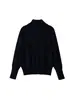 Novedades de otoño para mujer transfronterizas: Estilo europeo y americano, moderno, de manga larga, cuello alto, con cremallera, corte holgado, suéter de punto 2893104