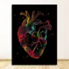 Escritório de Educação Médica Tela Pintura em Tela de Anatomia Humana Músculo Pintura Artística Pintura Aquarela Personagem Pintura Decorativa Núcleo