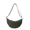 Bolsa Grande para Empanadas para Mujer 2026 Nuevo Otoño e Invierno Ligera Bolso Cruzado Bolso de Lona para Viajes Diarios Bolso Casual de Media Luna