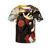 Comercio exterior desea nuevo producto Amazon Naruto camiseta de secado rápido de seda de leche con impresión 3D para hombres y mujeres outlet de fábrica