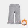 Pantalones para Niña 2025 Invierno Nuevo Estilo Pantalones Casuales de Terciopelo para Bebé Ropa para Niños Pantalones de Pierna Ancha para Niños Estilo Otoño e Invierno 5582