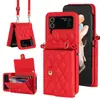 Adecuado para Samsung Z Flip 20% de descuento Funda Plegable para Teléfono, Cubierta Trasera Z Flip 7, Ranura para Tarjetas Estilo Acordeón, Funda Protectora de Cuero para Bolso Cruzado