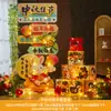 Decoração de cena para o Festival do Meio Outono Ornatos em placa KT para parede de fundo de evento escolar, de shopping, de loja, lanternas, pilares, adereços