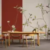 Nuevo Papel Tapiz Clásico Estilo Chino de Flores y Pájaros para Pared de Fondo de Sofá de Sala de Estar, Revestimiento de Pared de Cabecera de Dormitorio, Mural Decorativo para Sala de Té de Hotel