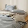 Conjunto de cama de quatro peças super bonito em algodão de fibra longa 100S, puro algodão, todo em algodão, universal para todas as estações, luxo leve, conjunto de lençóis de alta qualidade