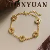 Moda Retrô Exquisito Brilhante Gelo Triturado Escama de Dragão Gelo Trevo de Quatro Folhas Pulseira Acessível Luxo High-End Elegante Versátil Pulseira para Mulheres