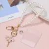 Cadena Pequeña Xiangfeng Perla de Amor para Teléfono Móvil Funda Colgante Lazo de Amor Colgante para Bolso de Mujer Colgante Llavero