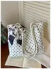 E-commerce Transfronteiriço Nova Bolsa Grande Elegante de Bolinhas Moda Feminina Textura Bolsinha Tote para o Dia a Dia Bolsa de Ombro de Grande Capacidade Tendência