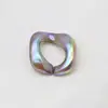 23x 23mm Acrílico Color Translúcido Cadena Aurora Accesorios para Pendientes Collar Pulsera Pasador Llavero DIY