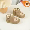 Botas de Neve para Bebê com Forro de Lã Heattech Sapatos Grandes de Algodão para Meninas Sola Macia Antiderrapante Sapatos de Inverno para Bebês e Crianças Pequenas Botas de Algodão para Meninos