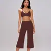 Conjunto de yoga transfronteiriço para mulheres, com design de alta qualidade, sutiã esportivo de absorção de choque, calça de yoga de comprimento médio, justa ao corpo, de secagem rápida e cintura alta