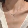 Collar de borla luna lluvia de meteoritos para mujer exquisito versátil alta gama moda estilo ins diseño nicho cadena clavícula