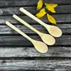 Cuchara de Bambú, Cuchara de Madera, Cuchara para Miel sin Pintar, Cuchara Sopera de Mango Largo, Cuchara de Regalo, Madera de Bambú Real, Venta al por Mayor por Fabricante, Estilo Japonés