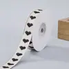 Fita de algodão em formato de coração de 1,6 cm para embalagem de presentes, flores e confeitaria, material para laços feitos à mão, fita para comércio transfronteiriço