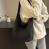 Macarrão macarrão macio casual de grande capacidade Bolsa Feminina 2024 Art Mori College Students Class Shoulder Bag Nylon Cloth Tote Bag