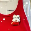 2025 Nuevas Muñecas de Peluche de Dibujos Animados de Navidad Papá Noel Árbol de Navidad Reno Broche Colgante Accesorios