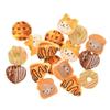 Llavero con forma de oso, gato, tostada, donut, hecho a mano, con forma de crema y gel, con forma de horquilla, para zapatos, accesorios de joyería de resina.