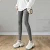 Leggings de Yoga de Modal de Longitud 7/8 de Cintura Alta para Mujer, Adecuados para Usar al Aire Libre en Verano y Otoño, Delgados, Ajustados, Elásticos, Tallas Grandes, para Deportes