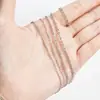 Corrente Plana em Relevo O Cruzada Corrente de Joia de Aço Inoxidável Corrente DIY Colar Exquisito Pulseira Acessórios Feitos à Mão Corrente de Joia