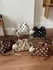 Nova bolsa de mão, bolsa de ombro, bolsa transversal estilo casual de nicho para férias, série fofa de bolinhas, bolsa de grande capacidade para o dia a dia