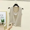 Chaleco cálido grueso de terciopelo, versátil, elástico, ropa exterior, ropa interior para mujer, cuello en U, estilo coreano simple, ajustado, capa base, ropa cálida