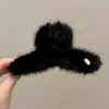 Pinza de Garra de Peluche de Dibujos Animados Dulce para Mujer Pinza para el Cabello de la Parte Posterior de la Cabeza Estilo Coreano Exquisita Pinza de Tiburón Pinza para Moño Pinza de Pelo