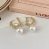 Aretes Cuadrados de Perla de Zirconia para Mujer, Lujo Accesible, Alta Gama, Aretes Elegantes y Atmosféricos, Aretes Retro de Dos Usos