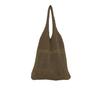 Bolsa de Punto Tejida Serie Semi-hueca Personalizada Costura de Contraste Jacquard Letra Amor Moda Ocio Bolso Tote