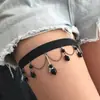 Produtos adultos STD transfronteiriços, sapatos de salto alto, punhos de tornozelo de couro, correntes de tornozelo, anéis de perna punk, SM, acessórios alternativos para quarto