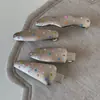 Pinza para el Cabello de Resina de Colores Estilo Coreano con Puntos Plateados Cepillados Nuevo Accesorio para el Cabello Dulce Fresco Versátil Adorno para el Fleco Lateral Pinza de Pato
