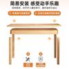 Escritorio de Madera Maciza Estantería Mesa Integrada Mesa de Computadora para Dormitorio en Casa Escritorio de Pared Simple Oficina Escritorio de Escritura Silla Banco de Trabajo