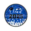 Tema Temporada de Formatura Azul 2025 Festa de Formatura Universitária para Adultos Chapéu de Formatura Prato de Papel Descartável Utensílios de Mesa conjunto