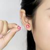 Pendientes navideños de nicho lindos pendientes de resina para perforación de oreja nuevos pendientes pequeños simples elegantes de moda para mujeres