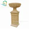Fornecimento de Fábrica Vaso de Flores Esculpido em Pedra Comunidade de Vilas Exterior Europeu Tigela de Flores Escultura Decoração Escultura Paisagismo Vaso de Flores