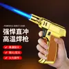 Pistola de pulverización de chorro directo de llama fuerte Encendedor inflable a prueba de viento Encendedor de llama azul Chorro directo Regalo creativo y personalizado para amigos