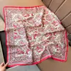 Novo Lenço de Seda Vintage Paisley Transfronteiriço com Toque de Luxo, Versátil para Uso Profissional, Lenço Decorativo para Pescoço, Laço para Bolsa e Faixa de Cabelo