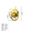 Nova Decoração Caseira de Folha de Flandres Puxador de Furo Único Gaveta Antiga Anel Redondo Conjunto de Chá Móveis Inserção de Fio Estilo Chinês
