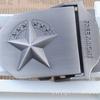 Cinturón de Lona al por Mayor Hebilla de 7 Estrellas Cinturón Casual para Hombre Cinturón de Pantalones Personalizado para Mujer