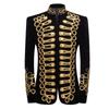 Botón de Cuerda Estéreo Hombres Ropa de Corte Europeo Aristocrático Retro Terciopelo Vestido