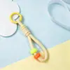 Llavero de Cuerda Trenzada de Colores Lanyard Funda de Teléfono con Cuentas de Color Caramelo Colgante Universal Lanyard para Cámara de Fotos Lanyard para Teléfono